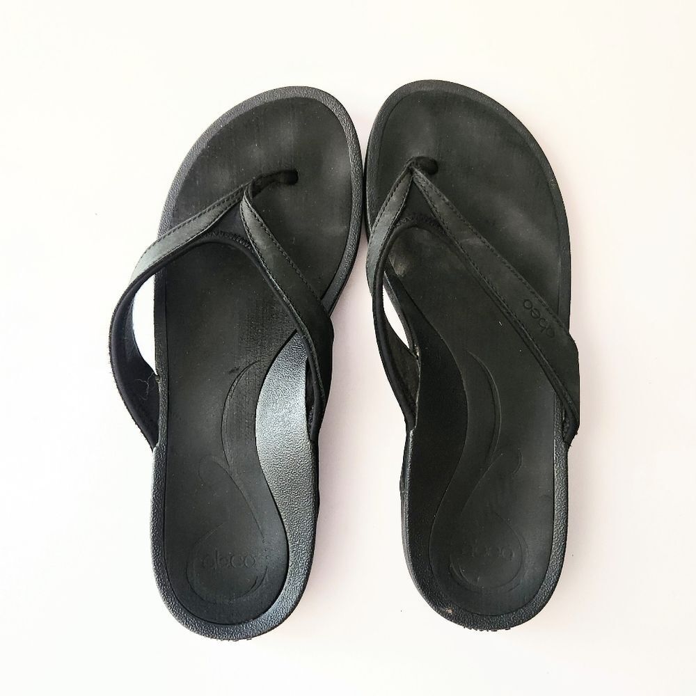 Abeo Black Women's Flip Flop Sandals